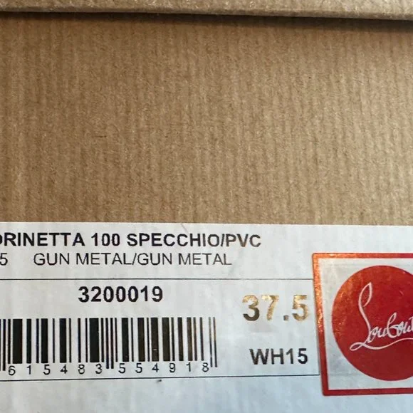 Christian Louboutin CORINETTA 100 Studded PVC Strap SandalS Heels Shoes $845 - Picture 14 of 14